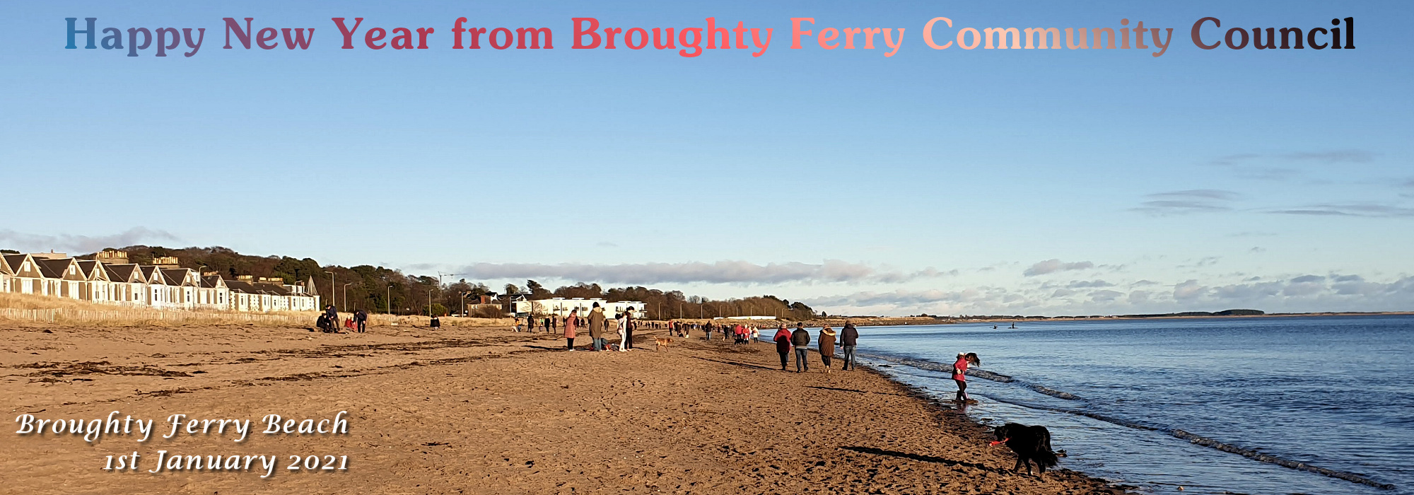 broughty new year day 2 Broughty Beach New Year's Day 2021